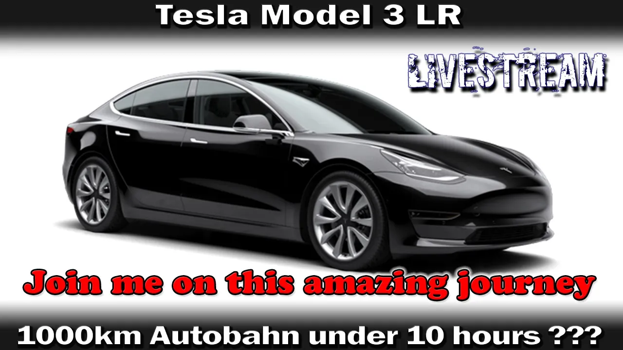(live) Tesla Model 3 LR 1000km Autobahn