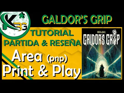 ☣Galdor's Grip☣ | Tutorial, Reseña & Partida🔍 | ✂ Area Print and Play ✂