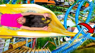 OVERCOMING HER FEARS At LARGEST Indoor WATERPARK in WORLD!! | Familia Diamond