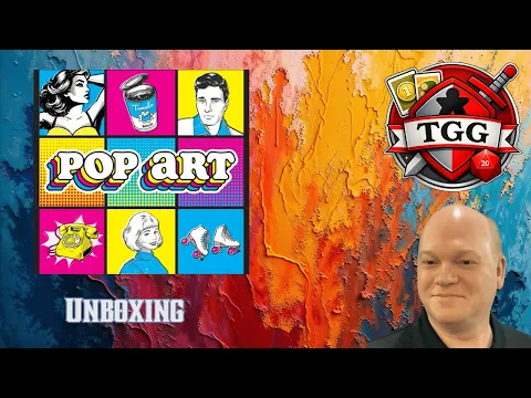 Pop Art Board Game Unboxing | Colorful Transparent Card Layering Game!