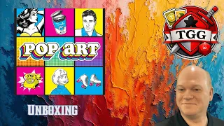 Pop Art Board Game Unboxing | Colorful Transparent Card Layering Game!
