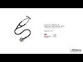 3M™ Littmann® Cardiology IV™ Stethoskop für die Diagnose, 6179, champagnerfarbenes Bruststück, schwarzer Schlauch, Schlauchanschluss und Ohrbügel in Rauchfarben, 69 cm video