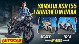Yamaha XSR155, Aerox E and EC-06 | Walkaround | Autocar India