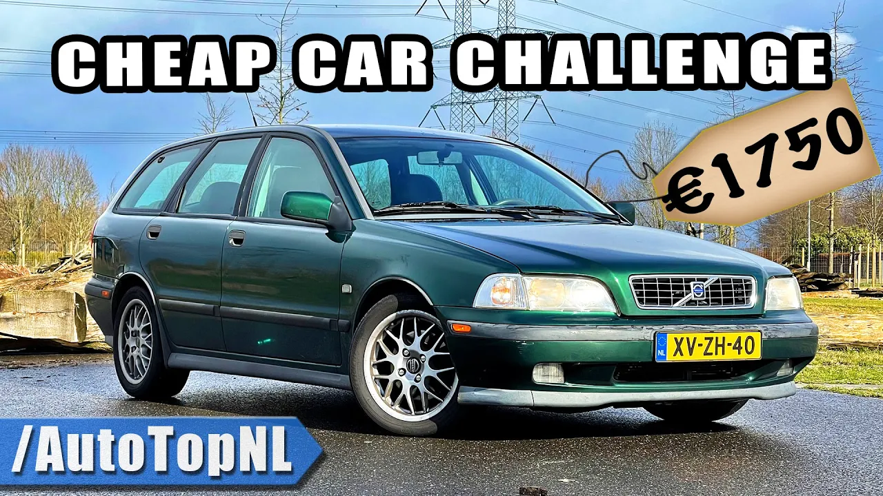 €2000 Car Challenge | 1999 Volvo V40 T4 | REVIEW on AUTOBAHN by AutoTopNL