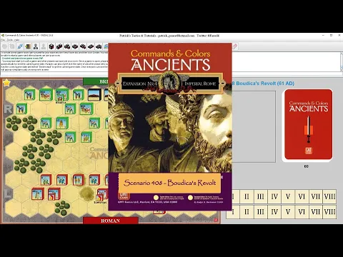 Commands & Colors: Ancients Tutorial Playthrough - Scenario 408 Boudica's Revolt