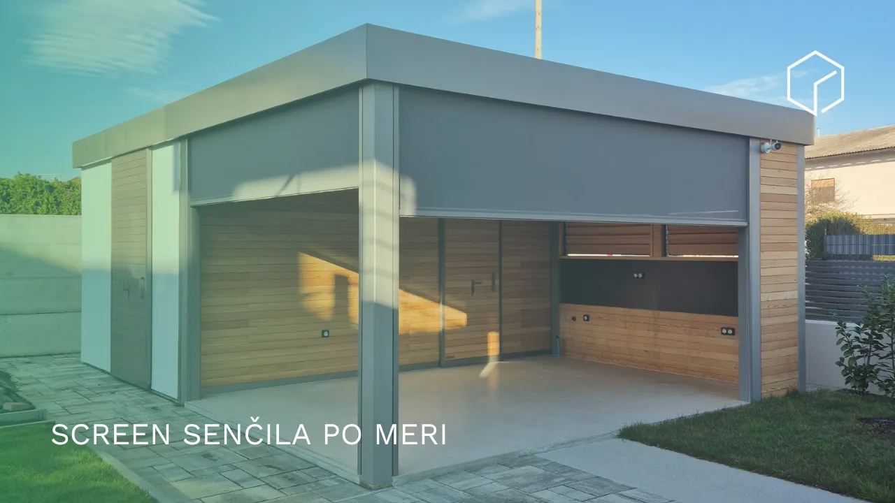 Screen senčila za vrtne hiške in pergole Cubie | Več sence, zasebnosti in udobja