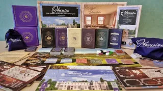 Obsession Board Game with Upstairs, Downstairs and Wessex Expansion + Promo Tiles - Unboxed!
