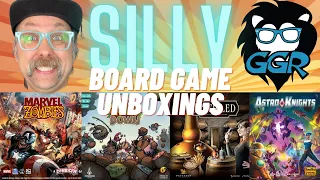 Silly Board Game Unboxings - March, 2023 - Marvel Zombies, Astro Knights, and More!