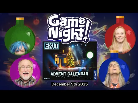 GameNight! 24 Days of Christmas Day 9 - Exit: The Game Advent Calendar - The Missing Hollywood Star