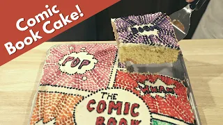 Comic Book Cake from The Comic Book Bubble | Board Game Bakes