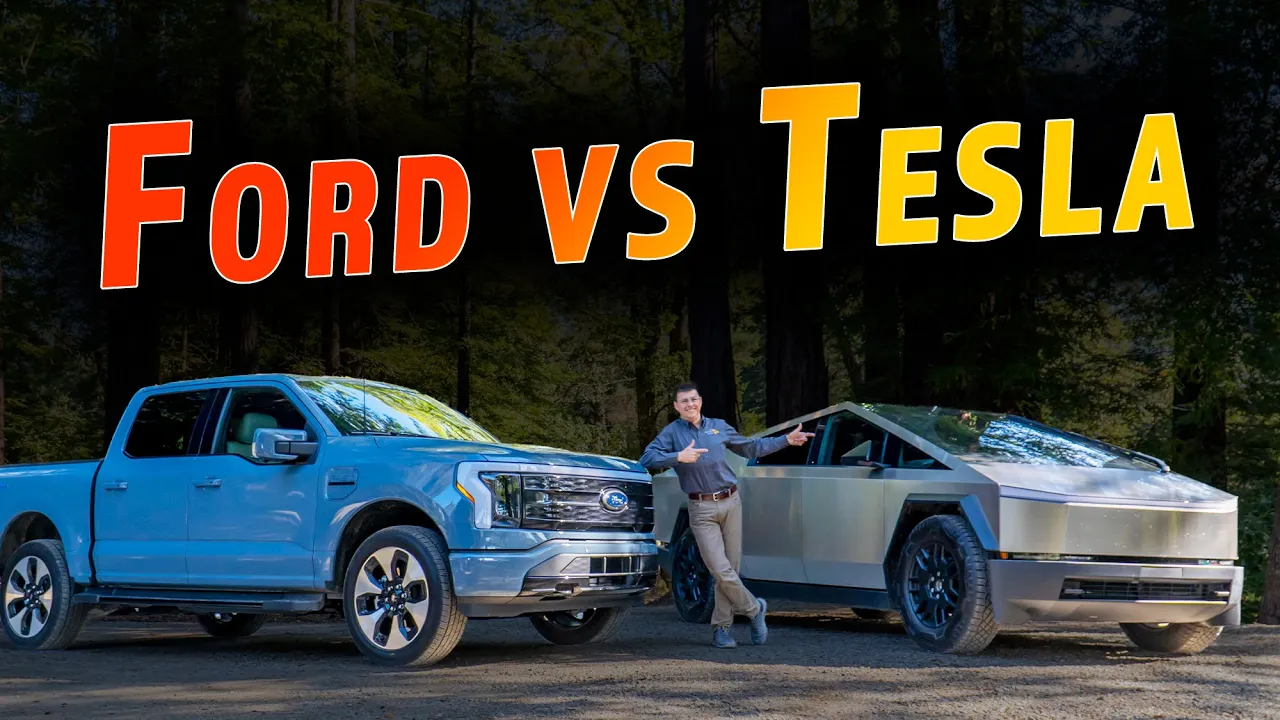 Tesla Cybertruck vs Ford Lightning - Feature Length Comparison!
