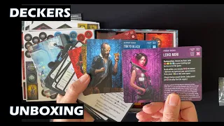 Unboxing Deckers Cyberpunk Hacking Board Game
