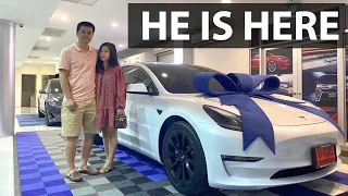 Taking delivery of Tesla Model 3 LR in Thailand part 2