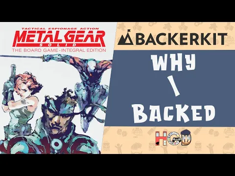 Why I backed (pre-ordered) Metal Gear Solid the Board Game
