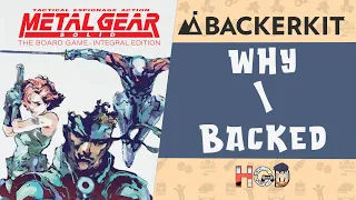 Why I backed (pre-ordered) Metal Gear Solid the Board Game