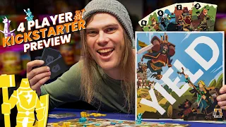 3 Rounds of Strategy and Area Control! Yield Full 4 Player Board Game Playthrough!