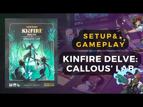Kinfire Delve Callous' Lab Board Game Set Up and Gameplay | DaniCha