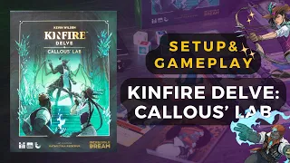 Kinfire Delve Callous' Lab Board Game Set Up and Gameplay | DaniCha