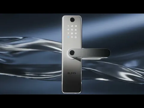 Fechadura Digital Elsys Biometria, Chave e Senha ESF-DE5100I Prata Embutir