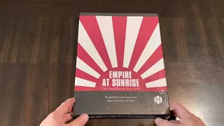 Empire at Sunrise: The Great War in Asia, 1914 (Hollandspiele) - Unboxing