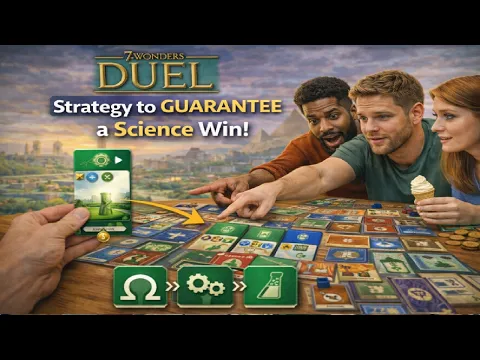7 Wonders Duel | Strategy to GUARANTEE a Science Win!
