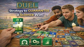 7 Wonders Duel | Strategy to GUARANTEE a Science Win!