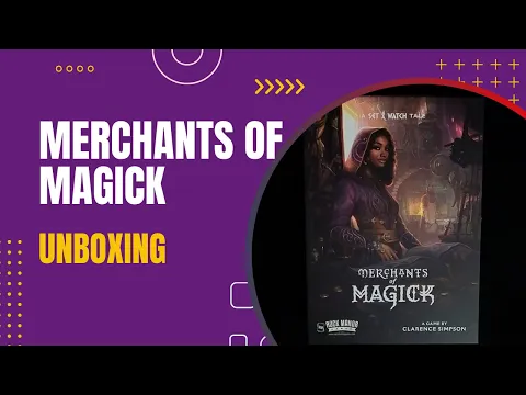 Merchants of Magick Board Game Unboxing | DaniCha