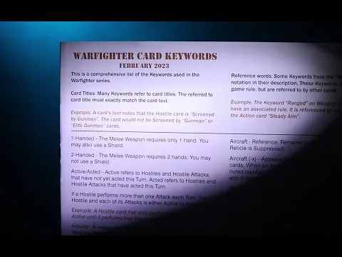 Warfighter: Even More Keywords