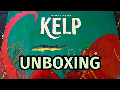 Kelp: Shark vs. Octopus Board Game | Unboxing (No Talking)