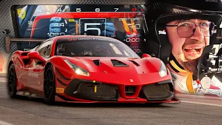Ferrari 488 Challenge Evo: Real Life vs 100.000€ Simulator!