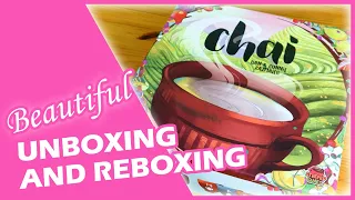Chai Board Game Beautiful Unboxing, Reboxing, and How to Store