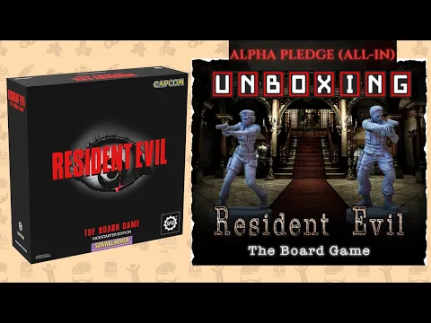 UNBOXING | Resident Evil 1 Board Game | Survive the horror with Alpha Pledge Level!