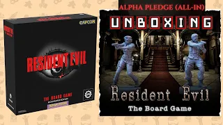 UNBOXING | Resident Evil 1 Board Game | Survive the horror with Alpha Pledge Level!