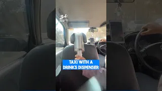 Taxi With A Drinks Dispenser! 😂 #taxi #drinks #cars