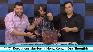 Deception: Murder in Hong Kong - Our Thoughts (Board Game)