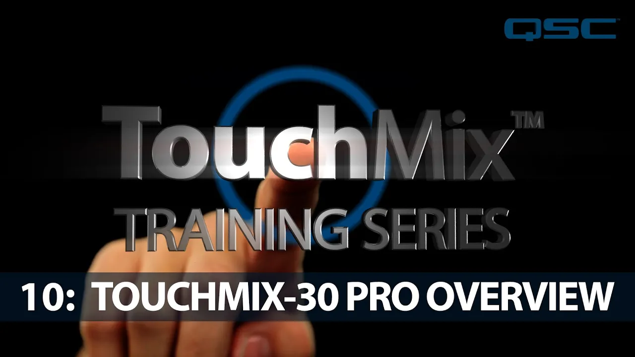 Product video thumbnail for QSC TouchMix 30 Pro 32-Channel Digital Desktop Mixer