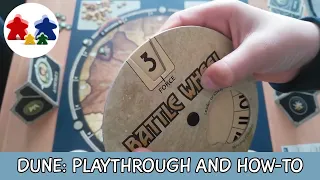 Dune board game - two players (son vs. dad), quick playthrough and how to play