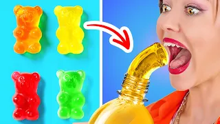 WE TESTED VIRAL TIK TOK HACKS TO SEE IF THEY WORK || Frozen Honey JELLY! Tricks by 123 GO! FOOD WE TESTED VIRAL TIK TOK HACKS TO SEE IF THEY WORK || Frozen Honey JELLY! Tricks by 123 GO! FOOD