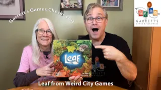 Garrett's Games Reviews Leaf from Weird City Games