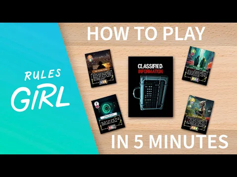 How to Play Classified Information in 5 Minutes - Rules Girl