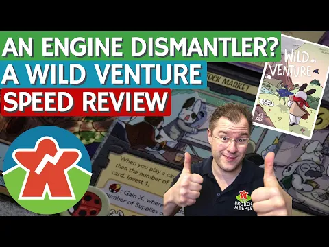 A Wild Venture - Board Game Review - An Engine Dismantler?