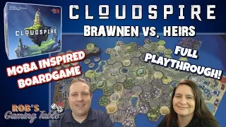 Cloudspire Gameplay | 2 Player Playthrough | Brawnen vs. Heirs