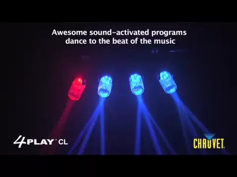 Product video thumbnail for Chauvet 4PLAY CL 4x LED Moonflower Effect Light