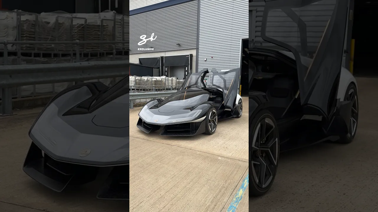 We took the stunning Lotus Theory 1 concept on its first-ever drive! 😍 #lotus #conceptcar #cooltech