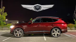 ALL-NEW 2021 Genesis GV80 Prestige AT NIGHT! | In-Depth Look at Exterior & Interior