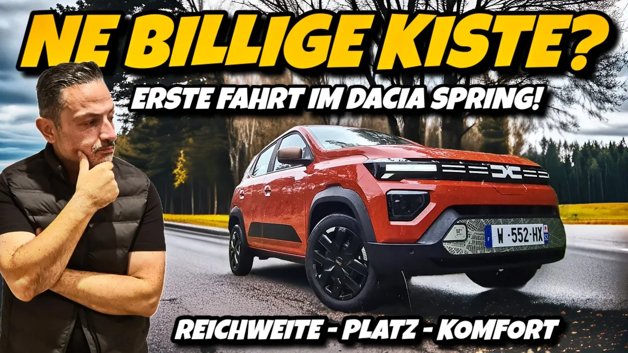 Neuer Dacia Spring im ersten großen Test. Echte Reichweite und Komfort im Check.