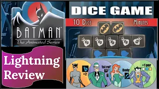 Batman: The Animated Series Dice Game - Review
