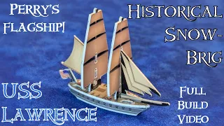 Building USS Lawrence! Pirates CSG brig building | War of 1812 Mega Pack | Battle of Lake Erie