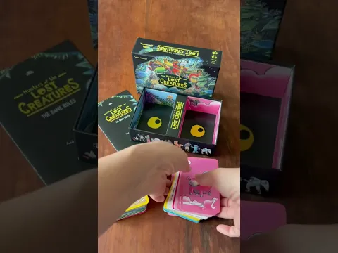 #Unboxing Hunters of the Lost Creatures Card Game Kickstarter Edition #boardgames