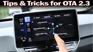 VW released Tips & Tricks for the Id.3 OTA Update 2.3